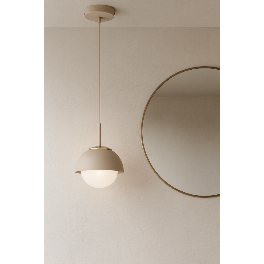 Brilagi - Lustr na lanku 1xE27/60W/230V pr. 18 cm béžová/zlatá