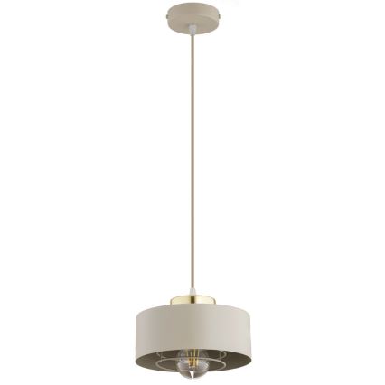 Brilagi - Lustr na lanku 1xE27/60W/230V pr. 20 cm béžová/zlatá