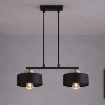 Brilagi - Lustr na lanku 2xE27/60W/230V černá/zlatá
