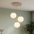 Brilagi - Lustr na lanku 3xE27/60W/230V béžová/zlatá
