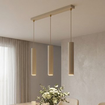 Brilagi - Lustr na lanku 3xGU10/15W/230V béžová/zlatá