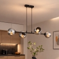 Brilagi - Lustr na lanku 4xE27/60W/230V černá/kouřová šedá