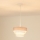 Brilagi - Lustr na lanku ALASKA LUNETA 1xE27/15W/230V pr. 25 cm šedá/krémová