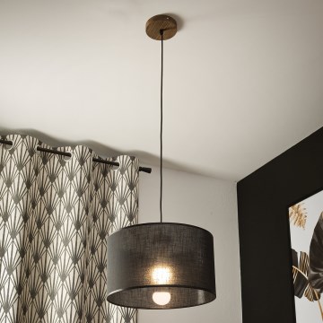 Brilagi - Lustr na lanku ANTHONY 1xE27/60W/230V dub ořech/černá