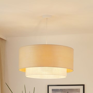 Brilagi - Lustr na lanku ARIZONA BOHO 1xE27/15W/230V pr. 60 cm béžová/bílá