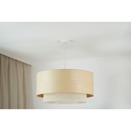 Brilagi - Lustr na lanku ARIZONA BOHO 1xE27/15W/230V pr. 60 cm béžová/bílá