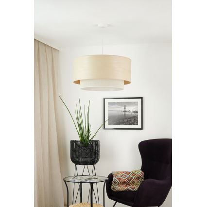 Brilagi - Lustr na lanku ARIZONA BOHO 1xE27/15W/230V pr. 60 cm béžová/bílá