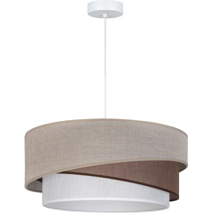 Brilagi - Lustr na lanku ARROW 1xE27/60W/230V pr. 45 cm béžová/hnědá/bílá