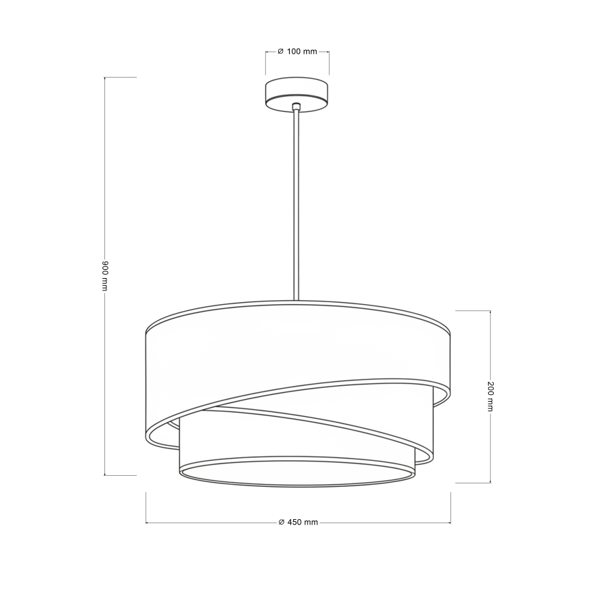 Brilagi - Lustr na lanku ARROW 1xE27/60W/230V pr. 45 cm béžová