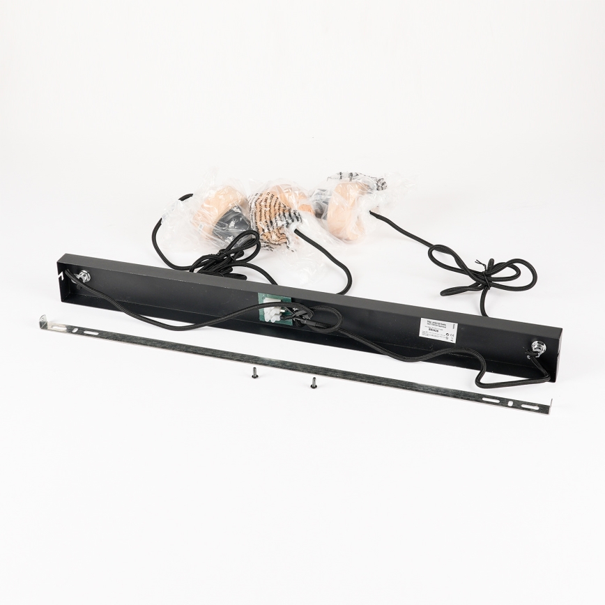 Brilagi - Lustr na lanku BASKLITE 3xE27/15W/230V dřevo/černá