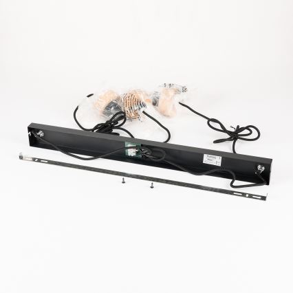 Brilagi - Lustr na lanku BASKLITE 3xE27/15W/230V kaučukovník/černá