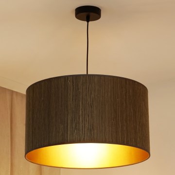 Brilagi - Lustr na lanku BOSTON ROLLER 1xE27/15W/230V pr. 45 cm sláma hnědá/zlatá