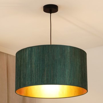 Brilagi - Lustr na lanku BOSTON ROLLER 1xE27/15W/230V pr. 45 cm sláma zelená/zlatá