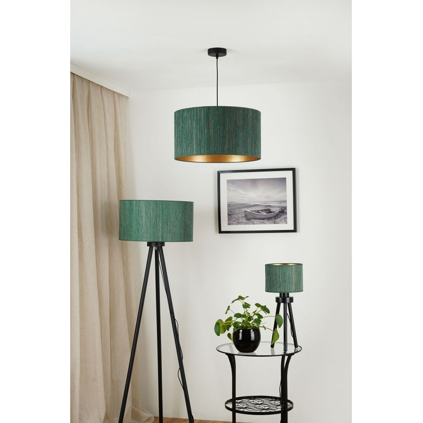 Brilagi - Lustr na lanku BOSTON ROLLER 1xE27/15W/230V pr. 45 cm sláma zelená/zlatá