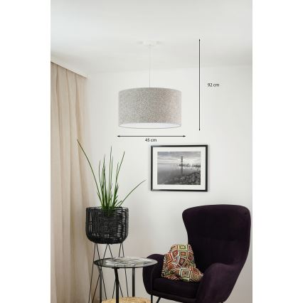 Brilagi - Lustr na lanku BOUCLE ROLLER 1xE27/15W/230V pr. 45 cm šedá