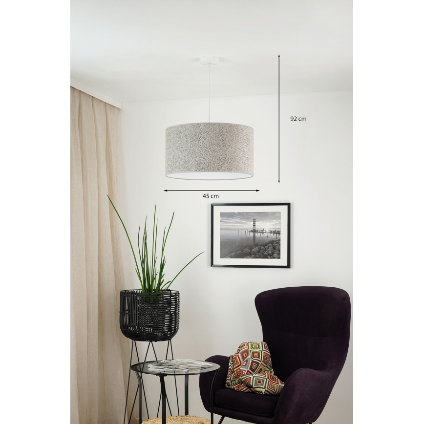 Brilagi - Lustr na lanku BOUCLE ROLLER 1xE27/15W/230V pr. 45 cm šedá