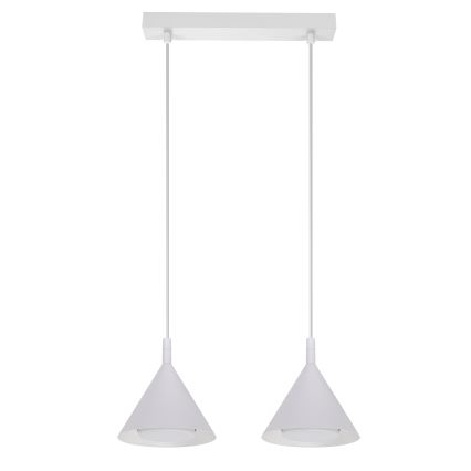 BRILAGI - Lustr na lanku CONE DOUBLE 2xGX53/15W/230V bílá