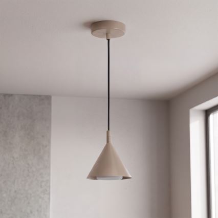 BRILAGI - Lustr na lanku CONE SINGLE 1xGX53/15W/230V béžová