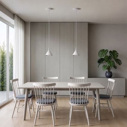 Brilagi - Lustr na lanku CONE SINGLE 1xGX53/15W/230V bílá