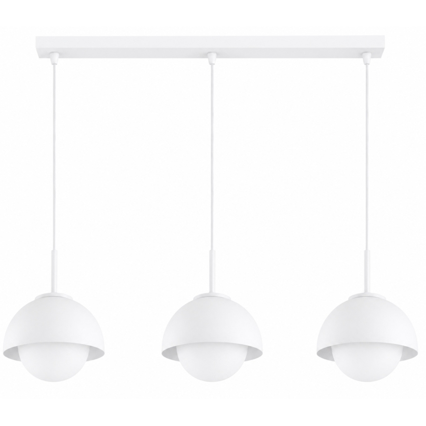 BRILAGI - Lustr na lanku COSMO 3xE27/60W/230V bílá/zlatá