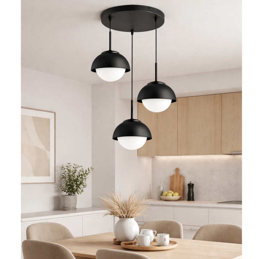BRILAGI - Lustr na lanku COSMO 3xE27/60W/230V černá
