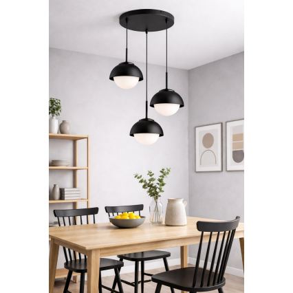 BRILAGI - Lustr na lanku COSMO 3xE27/60W/230V černá