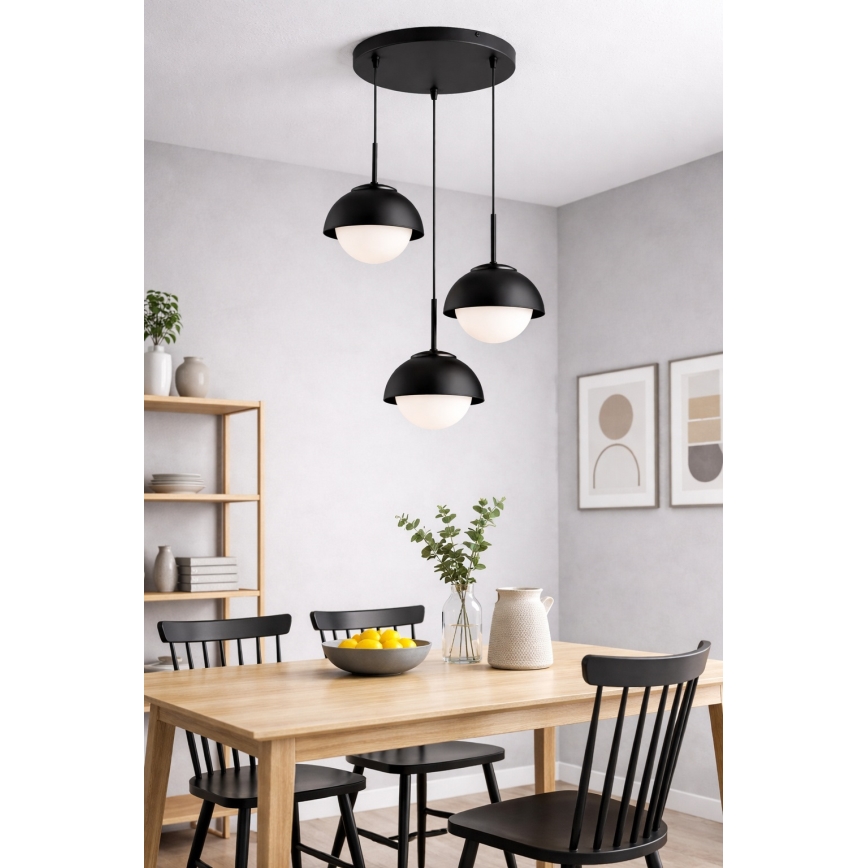 BRILAGI - Lustr na lanku COSMO 3xE27/60W/230V černá