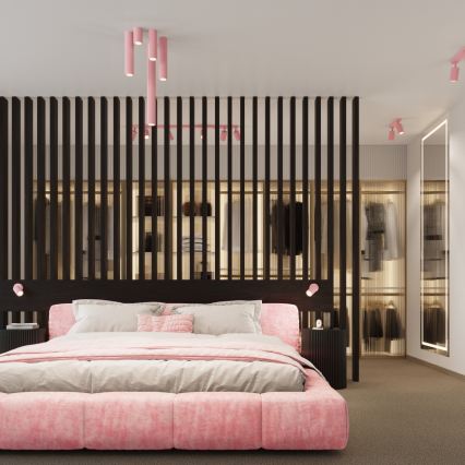 Brilagi - Lustr na lanku CRESTO 1xGU10/10W/230V růžová