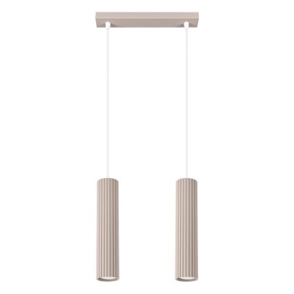Brilagi - Lustr na lanku CRESTO 2xGU10/10W/230V taupe