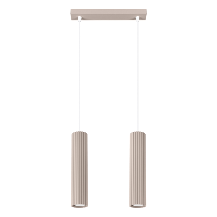 Brilagi - Lustr na lanku CRESTO 2xGU10/10W/230V taupe