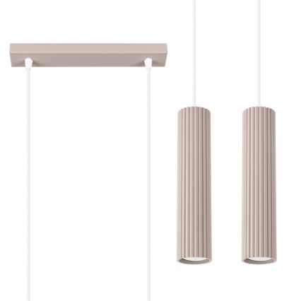 Brilagi - Lustr na lanku CRESTO 2xGU10/10W/230V taupe