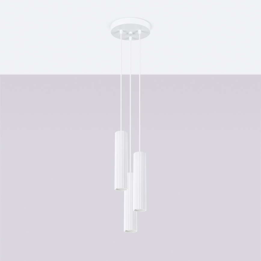 Brilagi - Lustr na lanku CRESTO 3xGU10/10W/230V bílá