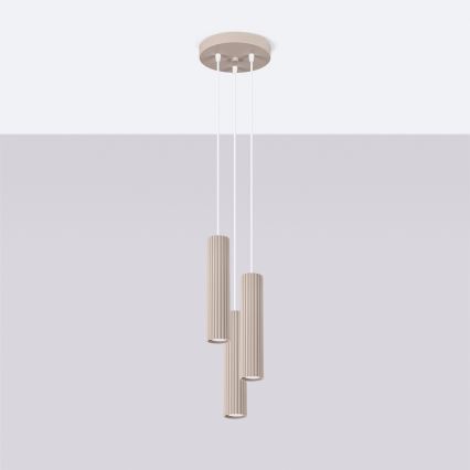 Brilagi - Lustr na lanku CRESTO 3xGU10/10W/230V taupe