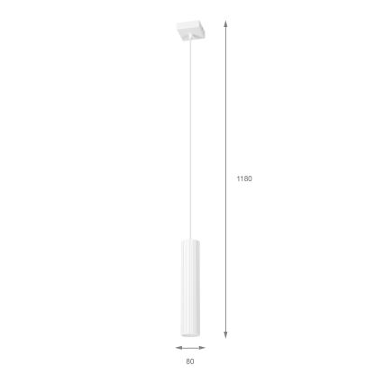 Brilagi - Lustr na lanku CRISPINA 1xGU10/10W/230V bílá