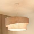 BRILAGI - Lustr na lanku DOVER SHINE 1xE27/15W/230V pr. 50 cm šedá/krémová