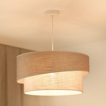 Brilagi - Lustr na lanku DOVER SHINE 1xE27/15W/230V pr. 50 cm šedá/krémová
