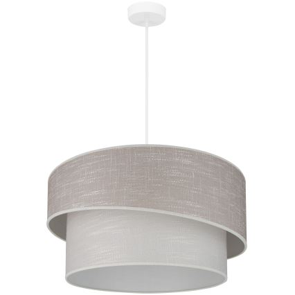 Brilagi - Lustr na lanku DOVER SHINE 1xE27/15W/230V pr. 50 cm šedá/krémová