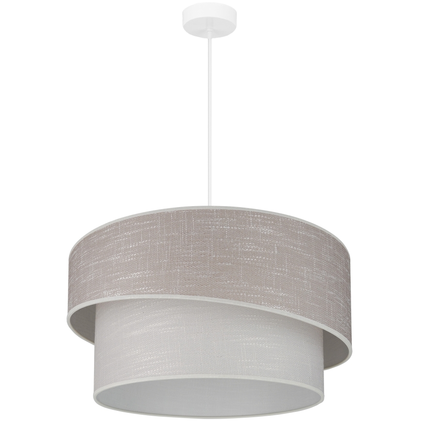 Brilagi - Lustr na lanku DOVER SHINE 1xE27/15W/230V pr. 50 cm šedá/krémová