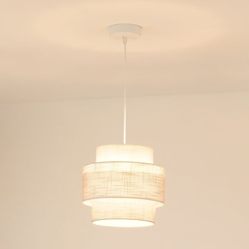 Brilagi - Lustr na lanku DOVER SPACE 1xE27/15W/230V pr. 25 cm šedá/krémová