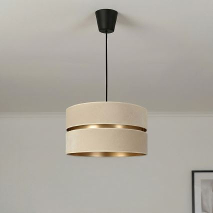 Brilagi - Lustr na lanku DUO-DUO 1xE27/60W/230V pr. 40 cm krémová/zlatá