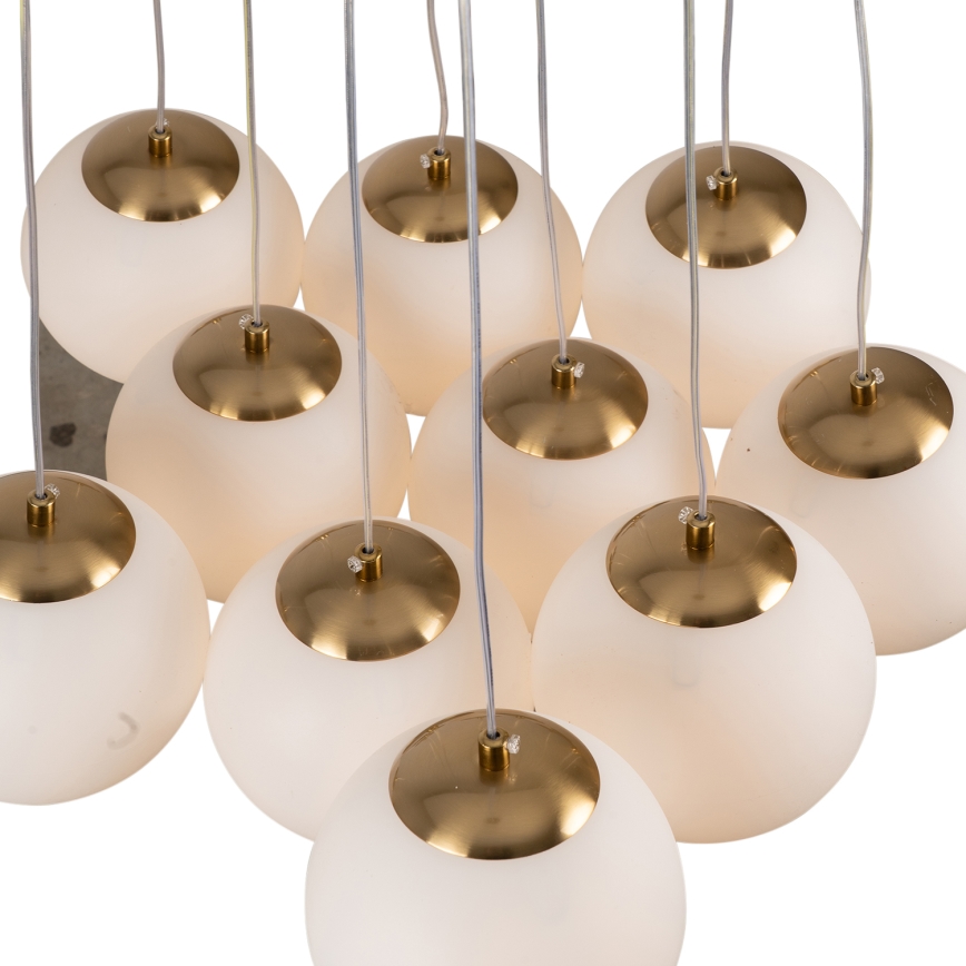 Brilagi - Lustr na lanku GLOBE 10xE14/15W/230V bílá