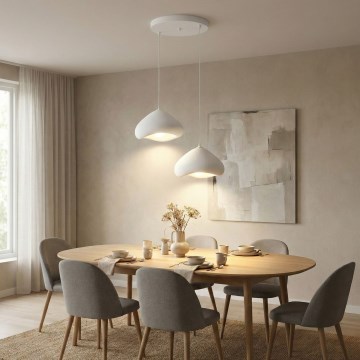 Brilagi - Lustr na lanku LORA 2xE27/40W/230V pr. 45 cm bílá