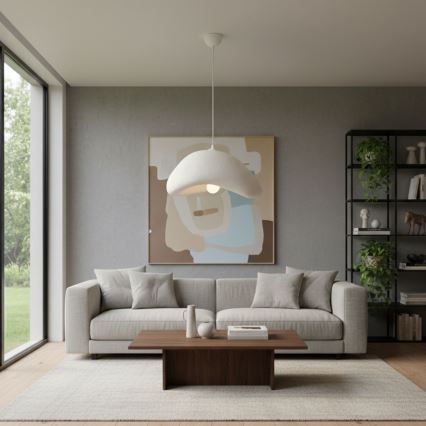 Brilagi - Lustr na lanku LUNA 1xE27/40W/230V pr. 42 cm bílá