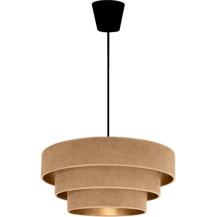 Brilagi - Lustr na lanku LUNETA 1xE27/60W/230V pr. 40 cm béžová/zlatá