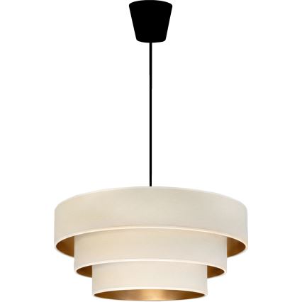Brilagi - Lustr na lanku LUNETA 1xE27/60W/230V pr. 40 cm krémová/zlatá