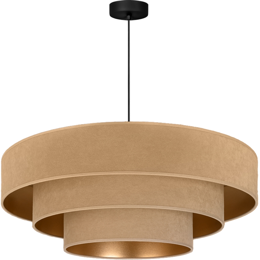 Brilagi - Lustr na lanku LUNETA 3xE27/60W/230V pr. 80 cm béžová/zlatá