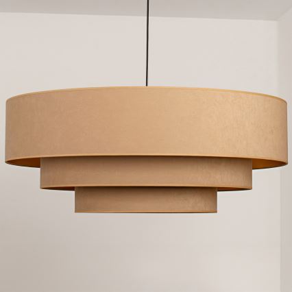Brilagi - Lustr na lanku LUNETA 3xE27/60W/230V pr. 80 cm béžová/zlatá