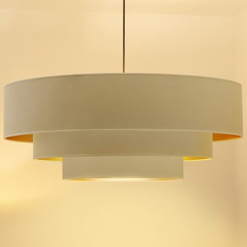 Brilagi - Lustr na lanku LUNETA 3xE27/60W/230V pr. 80 cm krémová/zlatá