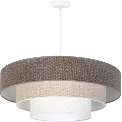 Brilagi - Lustr na lanku LUNETA 3xE27/60W/230V pr. 80 cm šedá/krémová/bílá