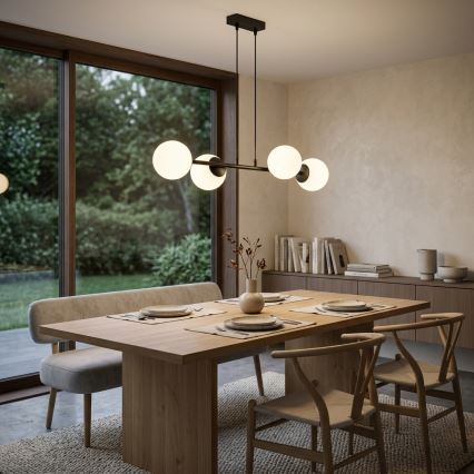 Brilagi - Lustr na lanku MILO 4xE27/60W/230V černá